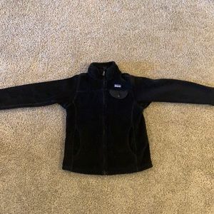 Girls Patagonia fleece zip up jacket